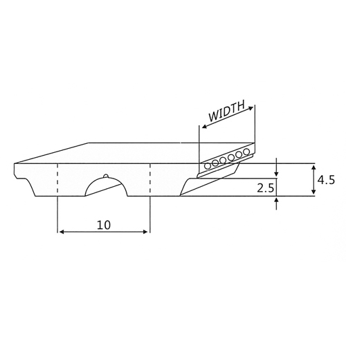 Dibujo de Correa de Distribución AT10